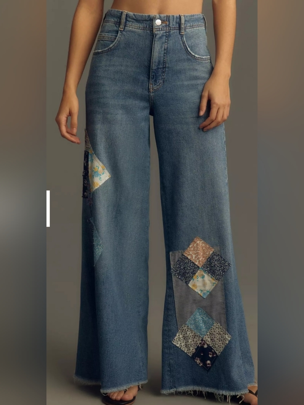 Pilcro Patchwork Adi Jeans, Midrise, Size 28, New With Tags...SOLD OUT - Picture 2 of 4